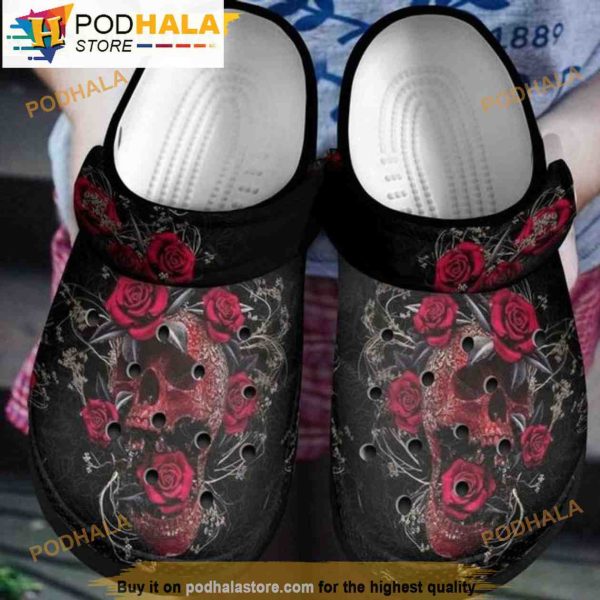 Skull Bloody Bone 3D Funny Crocs