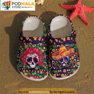 Skull Chicago Bears Crocs - Step into style with Funny Crocs