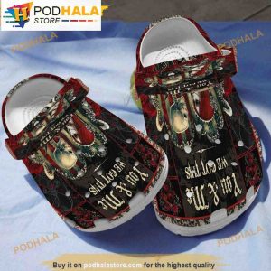 Skull Couple Rose You And Me We Got This Bone 3D Funny Crocs