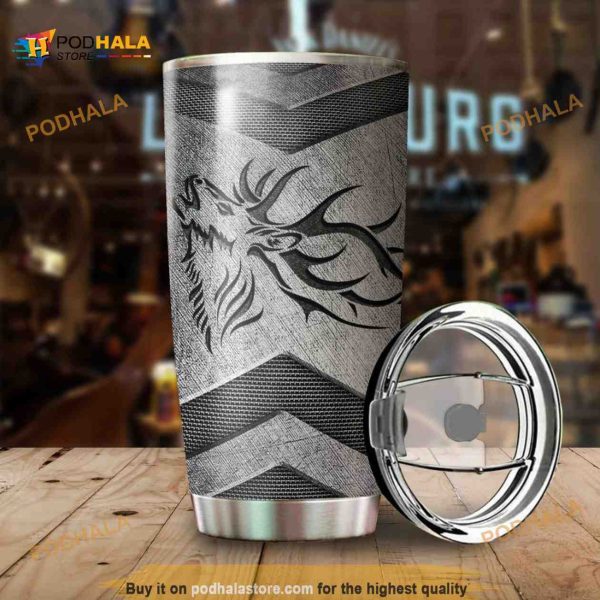 Skull Deer Stainless Steel Cup Coffee Tumbler