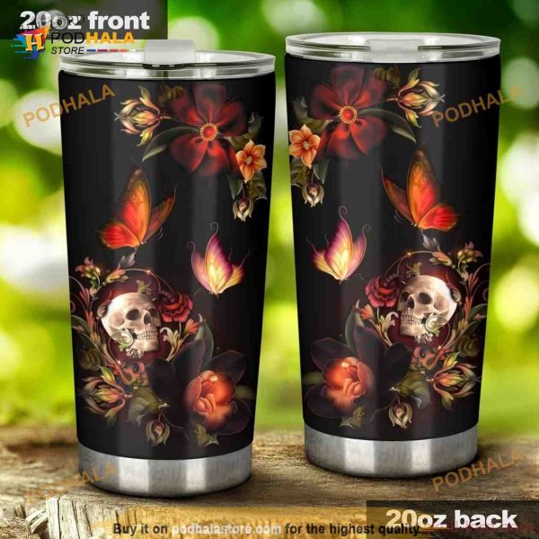 Skull Dreaming Stainless Steel Cup Coffee Tumbler