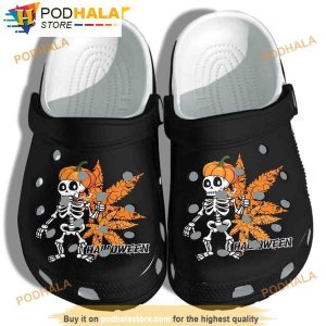Skull High Tattoo Weed 3D Halloween Crocs