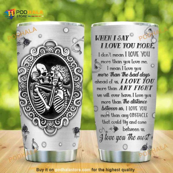 Skull Love You Limited Special Stainless Steel Cup Coffee Tumbler