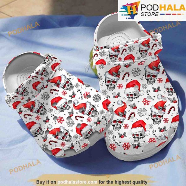 Skull Pattern Christmas 3D Funny Crocs