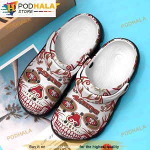 Skull Sf 49ers 3D Funny Crocs Clog Shoes