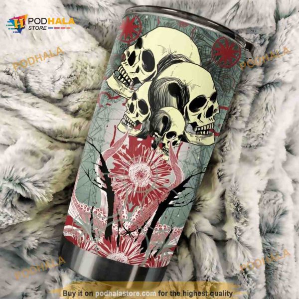 Skull Stainless Steel Cup Coffee Tumbler