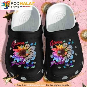 Skull Tattoo Sunflower Hippie Tattoo Women Hippie 3D Funny Crocs Clog Shoes