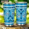 Sky Blue Bandana Stainless Steel Cup Coffee Tumbler