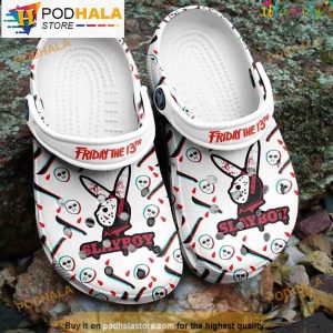 Slayboy Rabbit 13th Friday 3D Funny Crocs Halloween