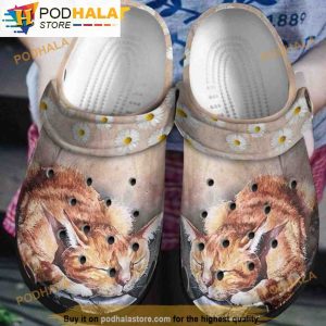 Sleeping Cat 3D Funny Crocs