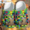 Sloth And Turtle Puzzle Pieces 3D Funny Crocs