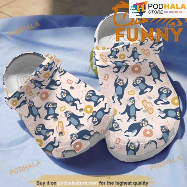 Sloth Cool 3D Funny Crocs Crocband Shoes