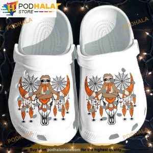 Sloth Sitting On Deer Skull 3D Funny Crocs