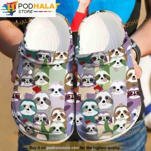 Sloth The Family Christmas 3D Funny Crocs