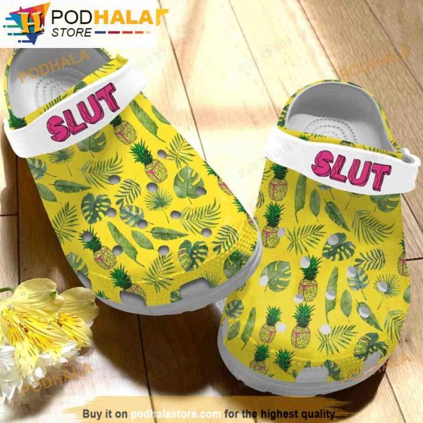 Slutty Pineapple Classic 3D Funny Crocs Clog Shoes