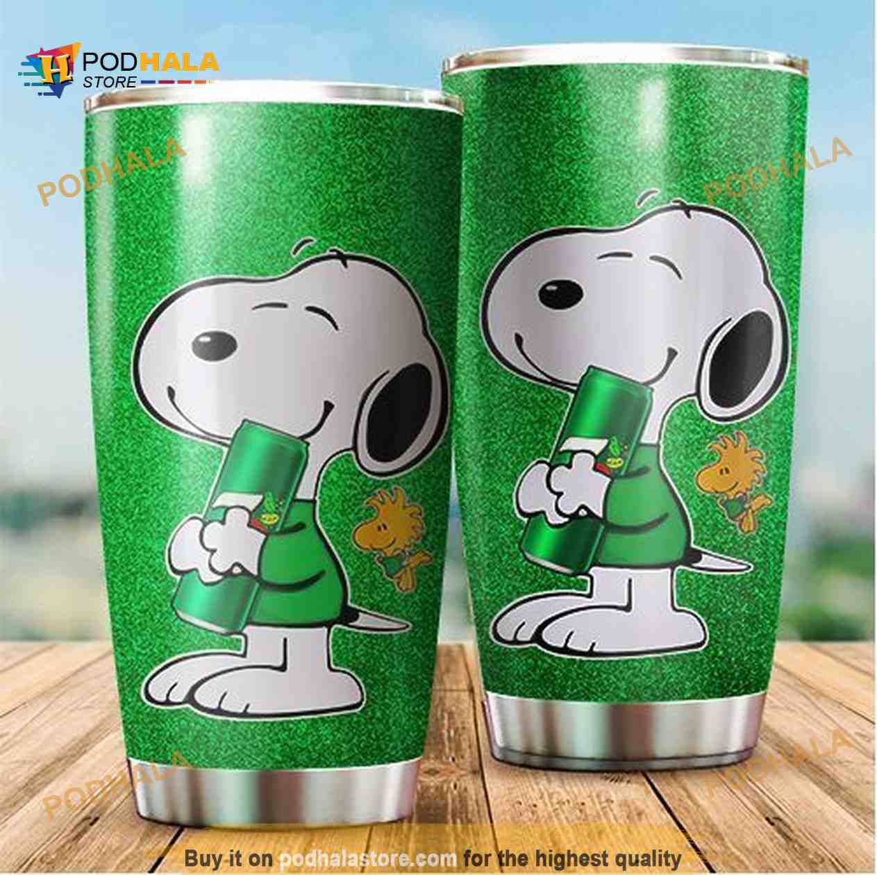 Snoopy Your Are My Sunshine Gift Travel Coffee Tumbler - Bring