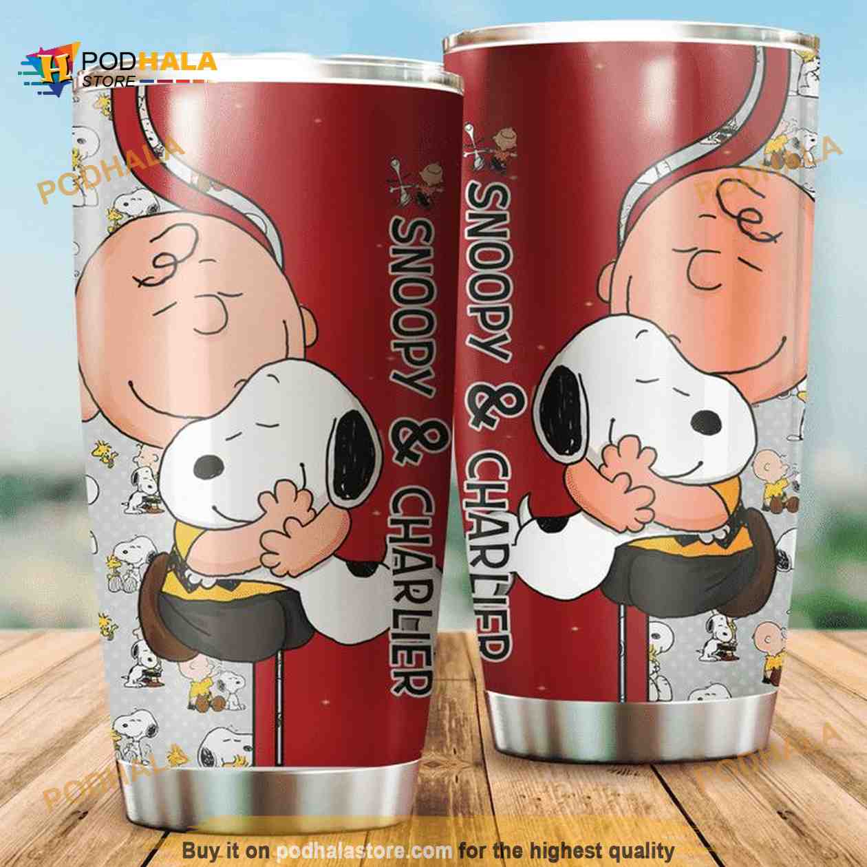 Snoopy Your Are My Sunshine Gift Travel Coffee Tumbler - Bring