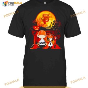 Snoopy And Charlie Brown San Francisco Giants Funny Halloween Shirt