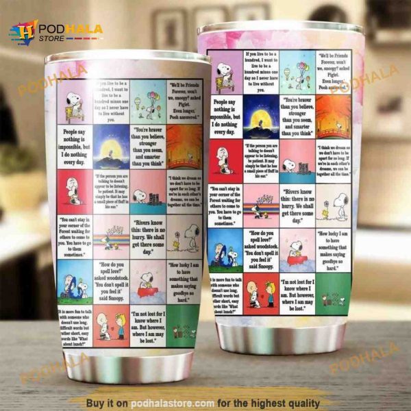 Snoopy Icon Gift Travel Coffee Tumbler All Over Print 3D
