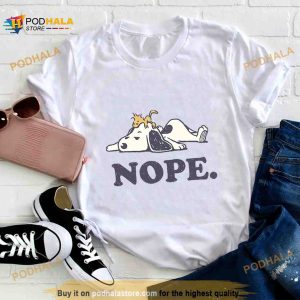Snoopy Woodstock Nope Tired Shirt 2