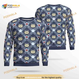 Snorlax Pokemon Stars Pattern Anime Christmas Sweater