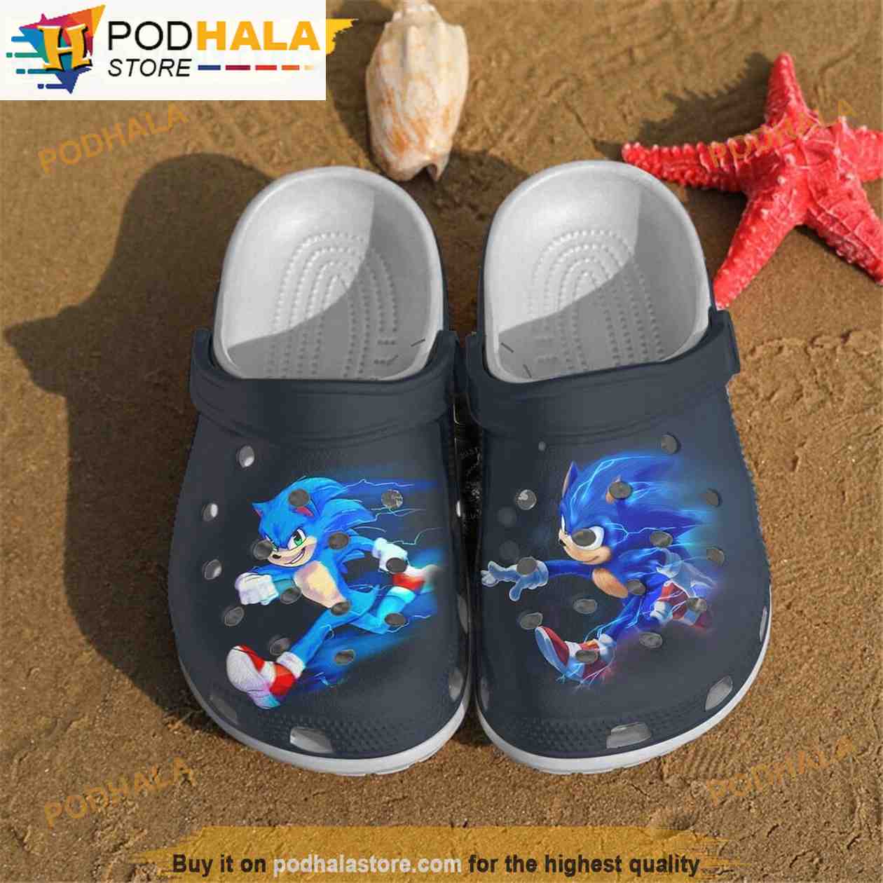 Sonic Hedgehog 3D Funny Crocs - Bring Your Ideas, Thoughts And ...