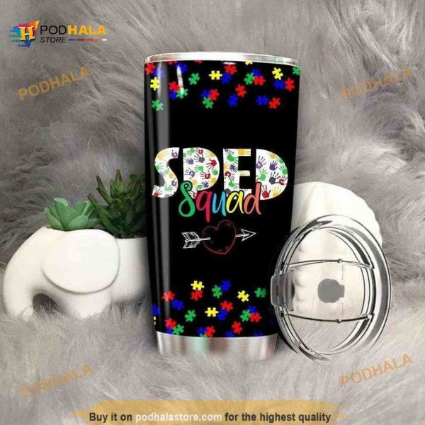 Sped Squad Special Education Teacher Stainless Steel Cup Coffee Tumbler