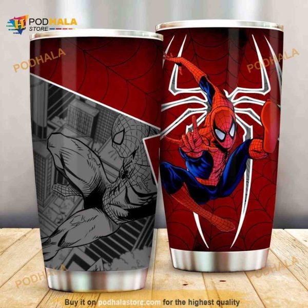 Spider Super Superhero Marvel Gift Travel Coffee Tumbler 3D