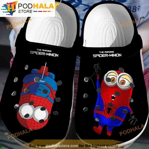 Spider-minion Spider Man 3D Funny Crocs Slippers