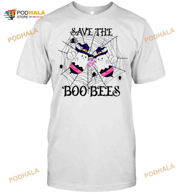 Spiderweb Save The Boo Bees Halloween T-shirt