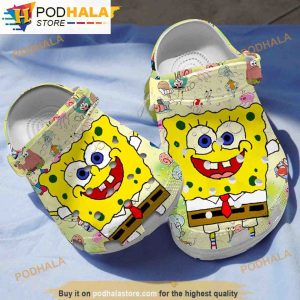 Spongebob Squarepants Cartoon 3D Funny Crocs Clog Shoes