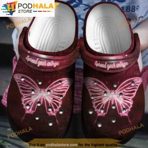 Spread Your Wings Butterfly 3D Funny Crocs