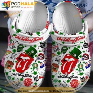 St Patrick’s Day Rolling Stone 3D Funny Crocs