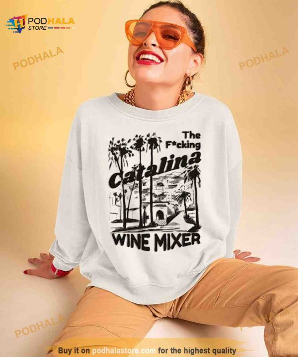 Stanek wearing a fuckin Catalina Wine Mixer Shirt