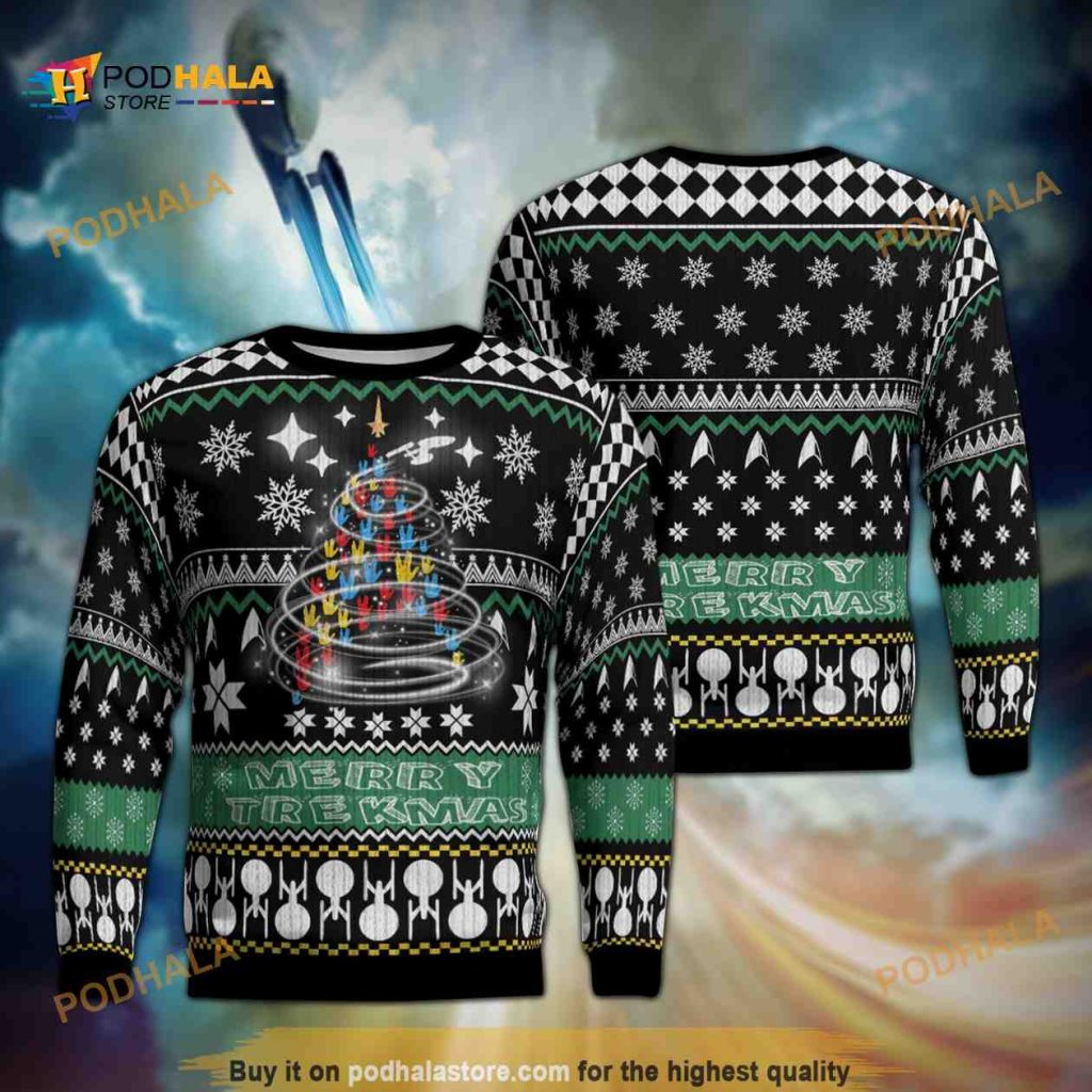 Star Trek Christmas Tree Ugly Christmas Sweater