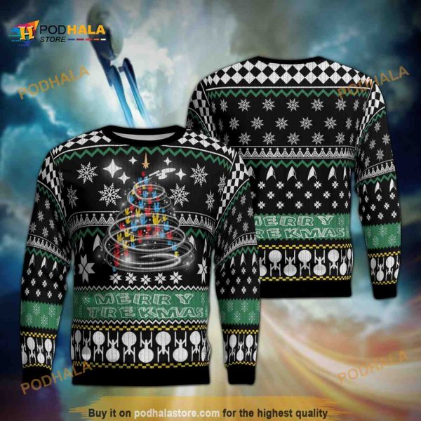 Star Trek Christmas Tree Ugly Christmas Sweater, Xmas Gifts