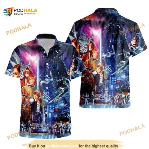 Star Wars Characters Darth Vader Hawaiian Shirt, Birthday Gift For Dad From Son