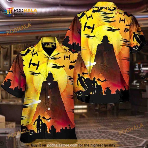 Star Wars Darth Vader Halloween Hawaiian Shirt, Halloween Gift Ideas
