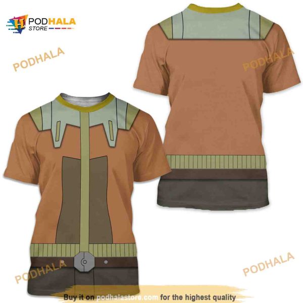 Star Wars Rebels Costume, Ezra Bridger 3D T-shirt