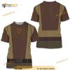 Star Wars Rebels Costume, Kanan Jarrus 3D T-shirt