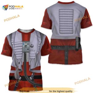 Star Wars Resistance Pilot Halloween Cosplay 3D T-Shirt