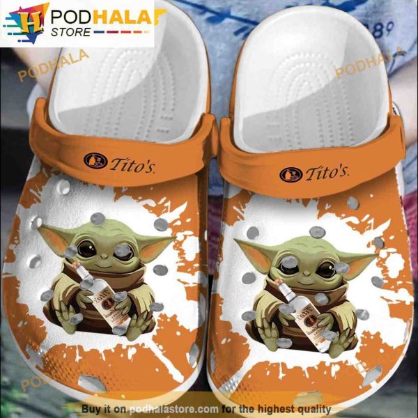 Star Wars Tito’s Vodka Baby Yoda 3D Funny Crocs