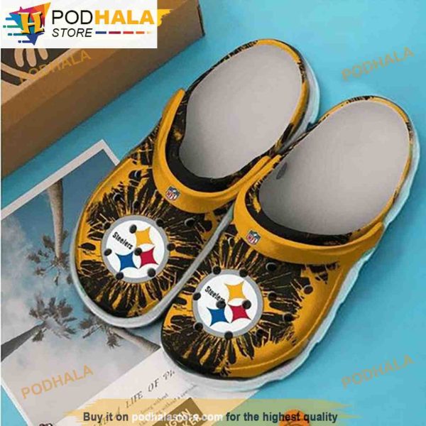 Steelers 3D Funny Crocs Shoes