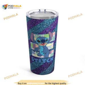 Stitch And Lilo Bling Bling Gift For Lovers Travel Coffee Tumbler