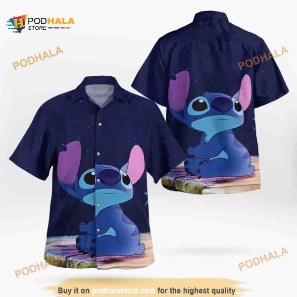 Stitch Hawaiian Shirt, Birthday Gift For Lovers, Disney Aloha Shirt