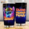 Stitch Ohana Means Family Neon Gift For Lover Day Travel Coffee Tumbler