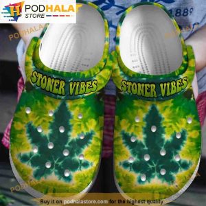 Stoner Vibes Marijuana 3D Funny Crocs