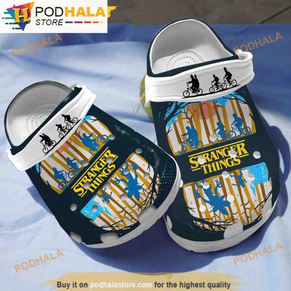 Stranger Things Bikes 3D Funny Crocs Clog Shoes