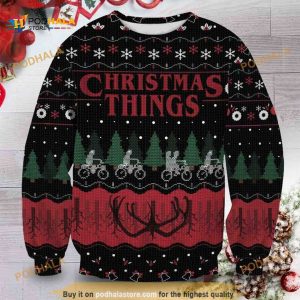 Stranger Things Ugly Christmas Gift Merry Christmas Sweater