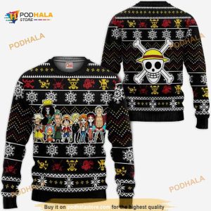 Straw Hat Pirates Anime One Piece Xmas Ugly Anime Christmas Sweater